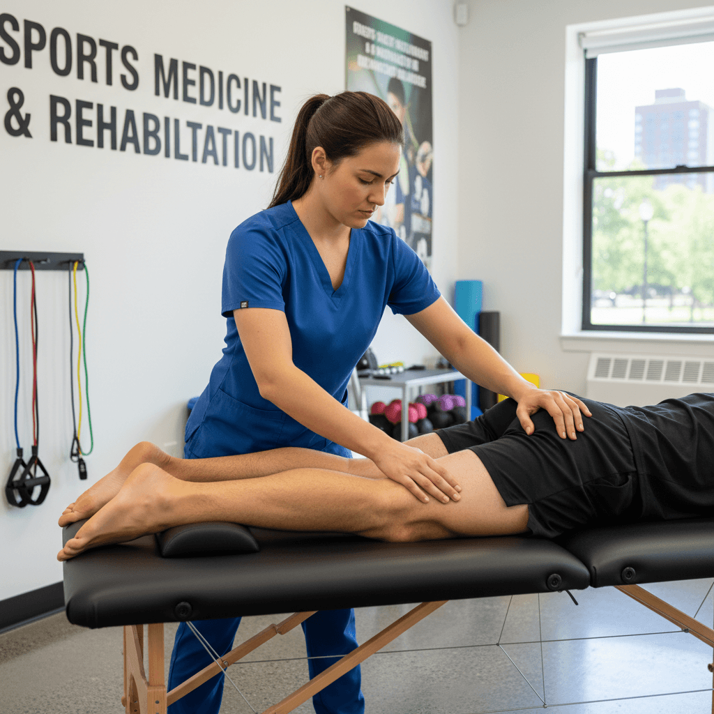 Myofascial release and manual therapy for leg recovery