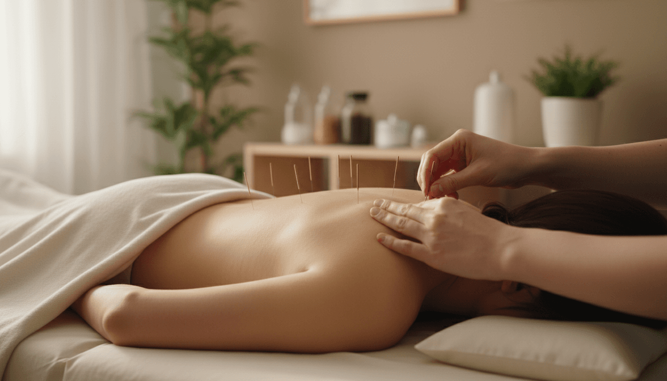 Acupuncture treatment for back pain at Acumotion Sports Therapy