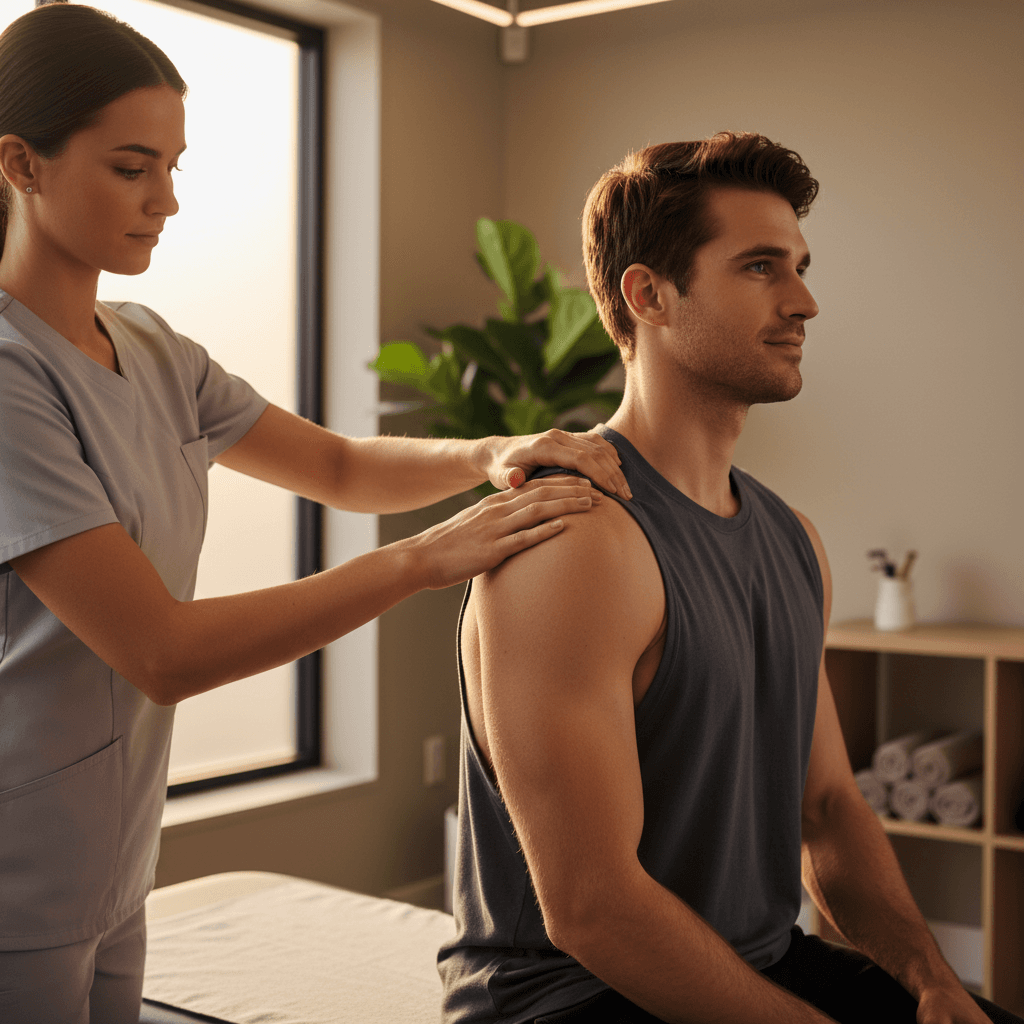 Shoulder and neck treatment technique