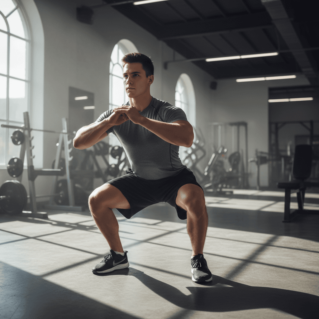 Athlete demonstrating improved range of motion after treatment