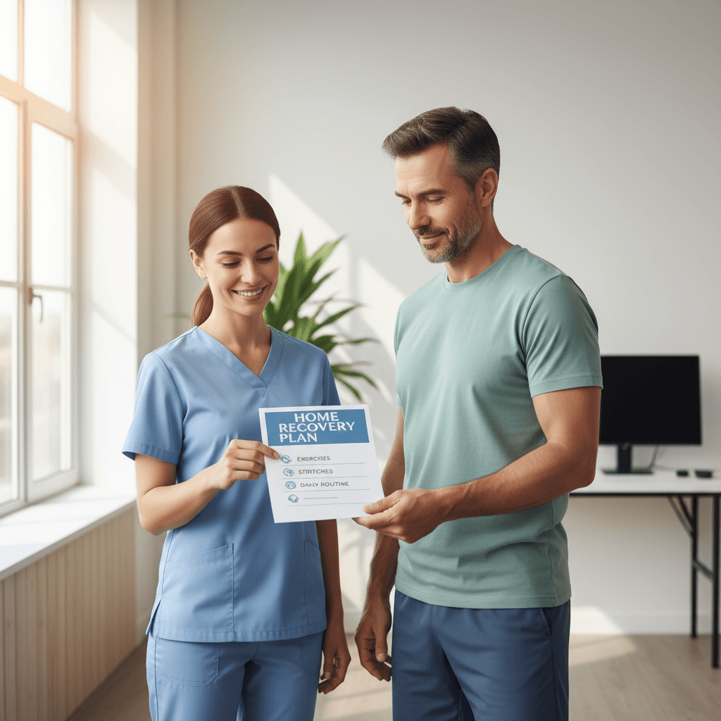 Home care plan and personalized recovery guidance