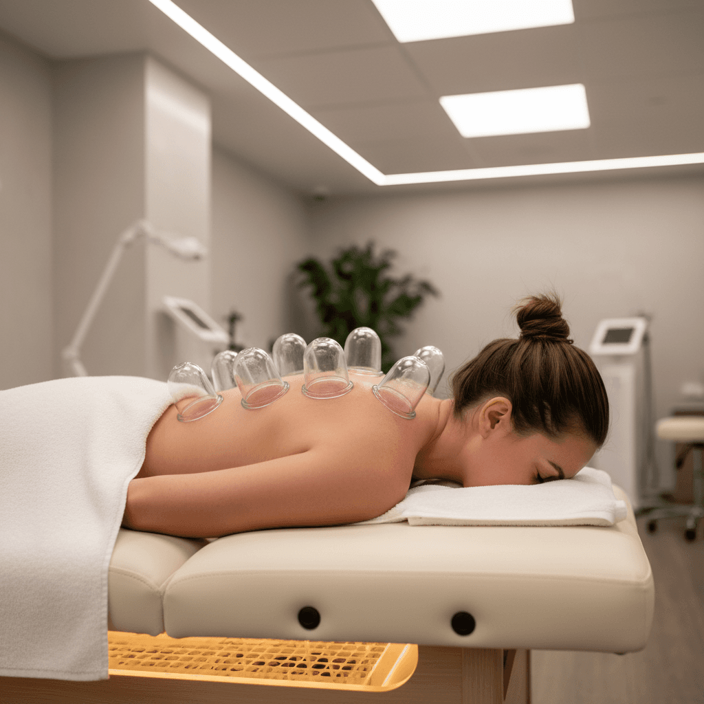 Cupping therapy for shoulder tension and improved mobility