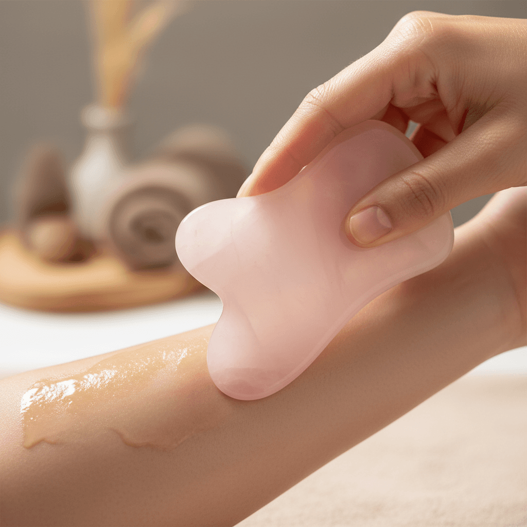 Gua sha IASTM treatment for scar tissue and tight muscles