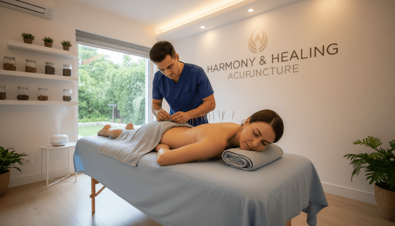 Dr. Diveley performing acupuncture treatment for sciatica pain relief